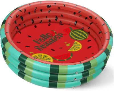 Napihljiv otroški plavalni bazen, zelo velik otroški bazen Summer Watermelon Kids Swimming Po
