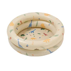 Napihljiv bazen Baby Retro Blow Up plavalni bazen Family Cute Style Debeljen vodni bazen bež dinozaver