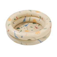Napihljiv plavalni bazen Baby Retro napihljiv plavalni bazen Family Cute Style zgoščeni vodni bazen bež dinozaver