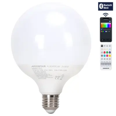 Bluetooth mrežna pametna ambientalna svetilka G120 E27 4,9W RGB+CCT