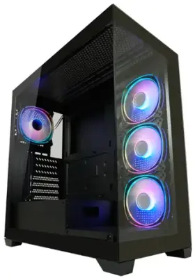 Kućište LC-Power Case Gaming 715B Midi-tower, ATX, 4x ARGB fan1x USB-C, 2x USB-A