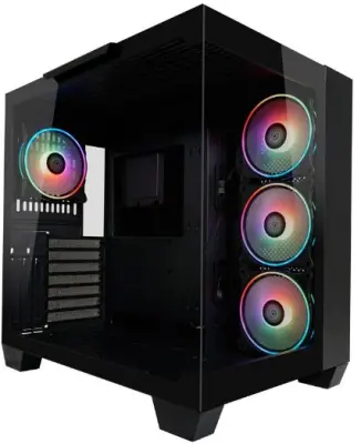 Kućište LC-Power Case Gaming 809BE-ATX, ATX, Micro ATX, MiniITX4x 120mm ARGB fans, tempered glass