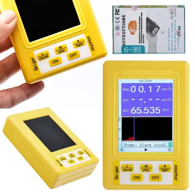 Rosfix XR3 BR-9C Merilnik Sevanja Geiger – Digitalni Zaslon, Visoka Občutljivost | 0–99,99 μSv/h, USB, ABS