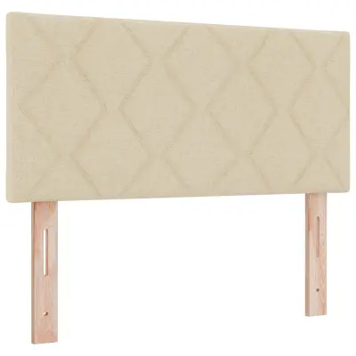 vidaXL Naslon za glavo sodiščni blokov oblikovanje Krem 90 cm Tkanina