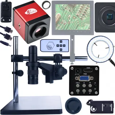 ROSFIX DIGITALNI MIKROSKOP Z NASTAVLJIVO ROKO EARTH PRO MCEP-0.5X-PZRR+ROSFIX NASTAVLJIVA 56XLED MIKROSKOPSKA SVETILKA+DRACO RED MIKROSKOPSKA KAMERA