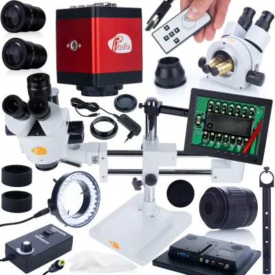 ROSFIXOV STEREO TRINOKULARNI MIKROSKOP NA PORTALU JUPITER PRO MSJP-T-SDMS1+DISPLAY 8+DISPLAY 56XLED+DISPLAY HOLDER+DRACO RED KAMERA