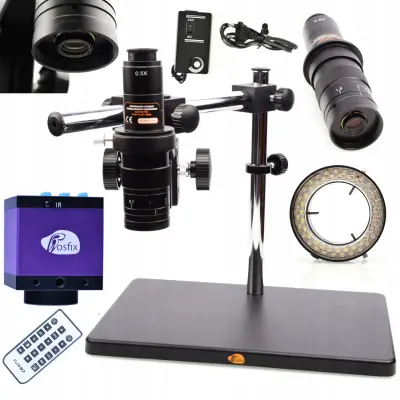 DIGITALNI MIKROSKOP KOMPLET ZA SPAJKANJE BUMA OSVETLJEVALEC 56LED KAMERA ROSFIX