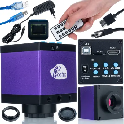 Rosfix Tucana Pro KMTP-HDMI-USBI Kamera za Mikroskop – HDMI/USB, 720P, C-Mount, 14 MP CMOS | 60×75 mm