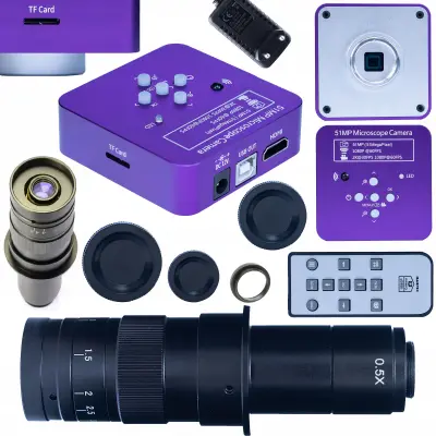 DIGITALNI MIKROSKOP POVEČAVA 180X PUPPIS CAMERA PRO HDMI USB SD 51MP 2IN1
