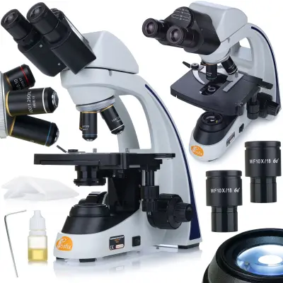 Rosfix Ceres Pro MBCP Mikroskop – Binokularna Glava, 1000x, LED 3W, WF10x, Achromatski Objektivi | 100–240V