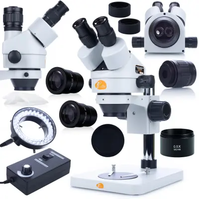 ROSFIX MERCURY PRO MSMP-T-PS1 TRINOKULARNI STEREO MIKROSKOP + 56XLED MIKROSKOPSKA SVETILKA + ROSFIX 0,5X MIKROSKOPSKI OBJEKTIV