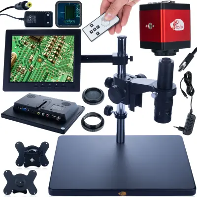 ROSFIX DIGITALNI MIKROSKOP Z NASTAVLJIVO ROKO EARTH PRO MCEP-0.5X-PZRR + 8-PALČNI ZASLON+ DRŽALO ZA DIGITALNI MIKROSKOP+ KAMERA DRACO RED