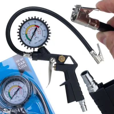 ZRAČNA PIŠTOLA Z MANOMETROM 0-16 BAROV (0-230 PSI)