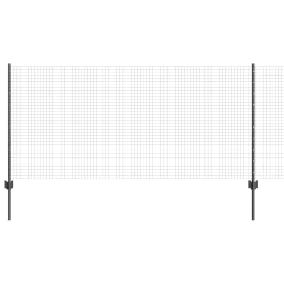 vidaXL Set ograj Set 2 Siva Kovina 10 x 1 m Trda Ograja za vrt
