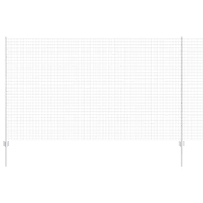 VidaXL varjena žična ograja z 22 U stebrički siva 1.4x25 m jeklo