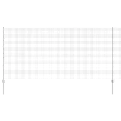 vidaXL varjena žična ograja z 22 U stebrički srebrna 1.2x25 m jeklo