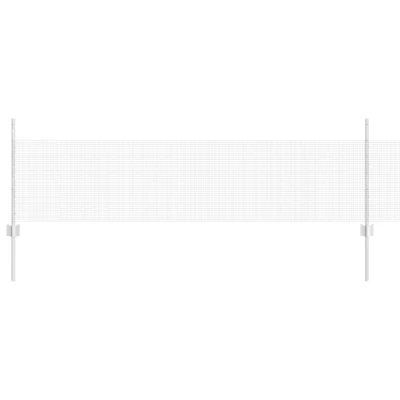 vidaXL Ograja iz varjene žice s 44 U stebrički Srebro 0.5x100 m Jeklo