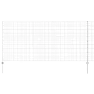 vidaXL Varjena žičnata ograja z 22 U stebrički Srebrna 1.2x25 m Jeklo