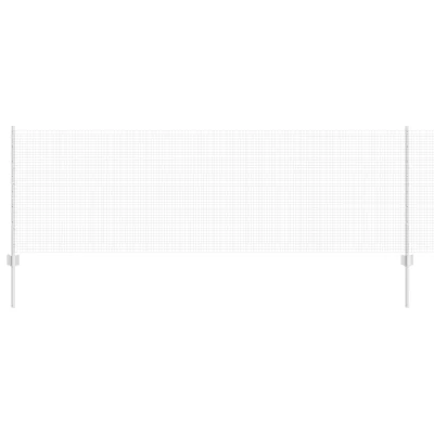 vidaXL varjena žična ograja z 44 U stebrički srebrna 0.8x100 m jeklo