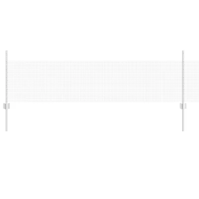 vidaXL Galvanizirana jeklena ograja z 44 U stebri srebrna 0.5x100 m jekla