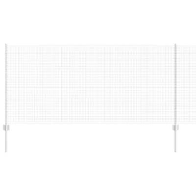 vidaXL varjena žičnata ograja z 88 U stebrički Srebrna 1x100 m Jeklo