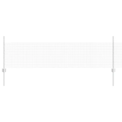 vidaXL Varjena žična ograja s 5 paneli siva 0.5x100 m jeklo