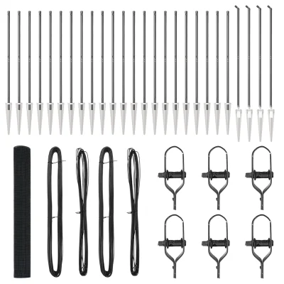 vidaXL varjena žičnata ograja s 13 pestmi in spikami Siva 1.4x50 m Jeklo