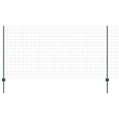 vidaXL Ograja za vrt Komplet 2 Zelena Polietilen 25 x 1.2 m Vzdržljiva
