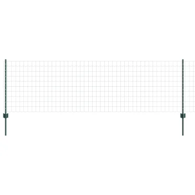 vidaXL Ograja Set 2 Zelena Jeklo 25 x 0.8 m Vzdržljiva