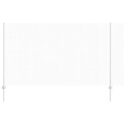 vidaXL varjena žična ograja s 10 U stebri 1,4x10 m jekla