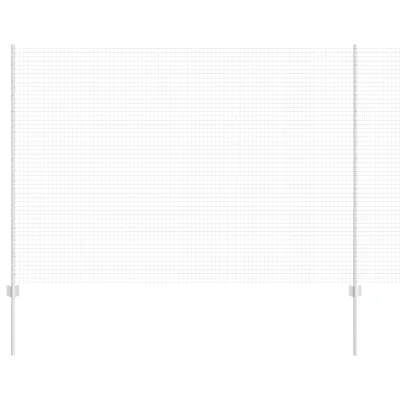 VidaXL Varjena žična ograja s 10 U stebrički Siva 1.6x10 m Jeklo