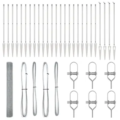 VidaXL varjena žična ograja z 13 špičastimi stebri 1.4x50 m cinkano jeklo