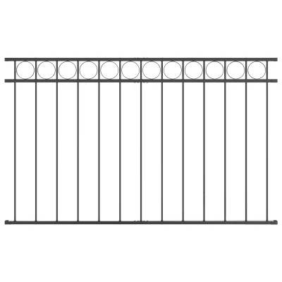 vidaXL Ograjni Panel Siva 1,7x1 m Jeklo