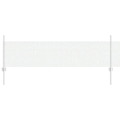 vidaXL Set vrtnarske ograje Set 2 Galvanizirano jeklo 25 x 0.5 m