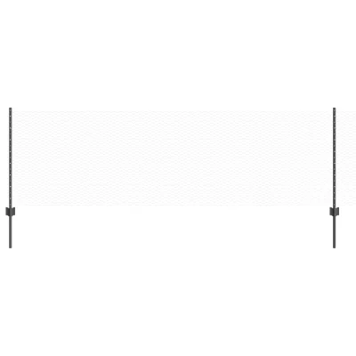 vidaXL Ograjni stebri 11 kos U-kanal siva 80 cm jeklo