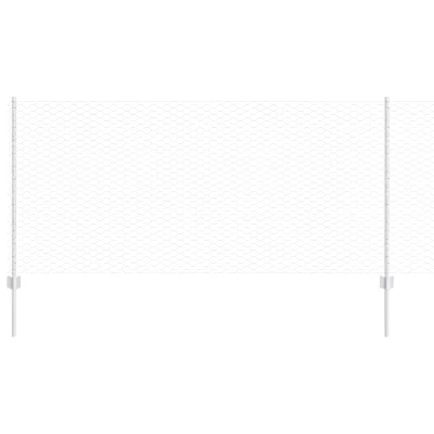vidaXL Ograjni koli 10 pcs U-Channel 100 cm Galvanizirano jeklo