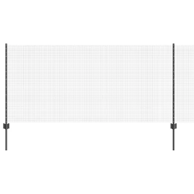 vidaXL set ograje za piščance set 2 siva kovina 10 x 1 m vzdržljiv