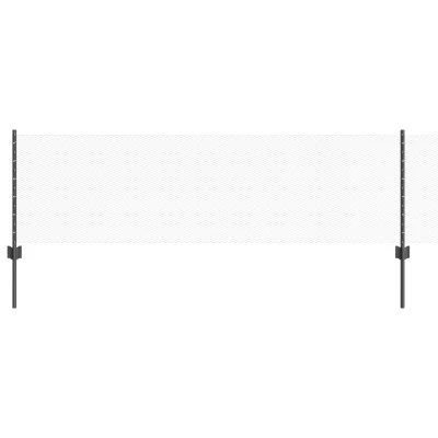 vidaXL Ograjni stebri 11 kos U-kanal Siva 60 cm Jeklo