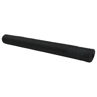 vidaXL Heksagonalna ograja Siva 1.4x10 m Jeklo