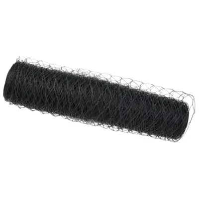vidaXL Heksagonalna ograja Siva 0.5x10 m Jeklo
