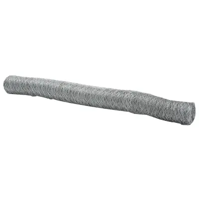 vidaXL Šesterokotna ograja 1.2x100 m Galvanizirano jeklo