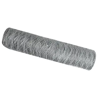 vidaXL Šesterokotna ograja 0.6x25 m Pocinkano jeklo