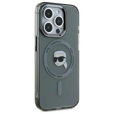 KARL LAGERFELD HARDCASE IML METAL KARL HEAD ZA IPHONE 15 PRO 6.1