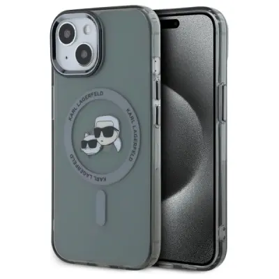 OVITEK KARL LAGERFELD HARDCASE ZA IPHONE 15 6.1'' ZA MAGSAFE METAL BLACK
