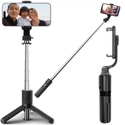 TECH-PROTECT L02S BLUETOOTH SELFIE STICK STATIV ČRN
