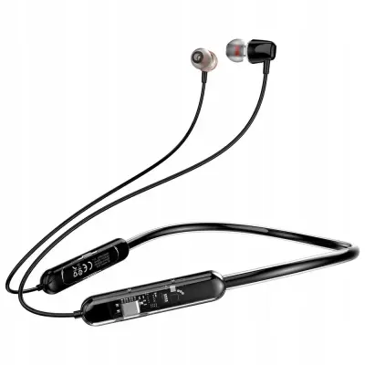 DUDAO BREZŽIČNE ŠPORTNE SLUŠALKE ELEGANTNE BLUETOOTH 5.3 ČRNE