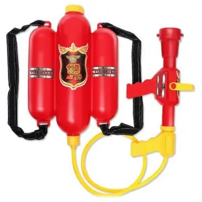 600 Fire Backpack Water Gun Igrača za plažo za otroke Motor Rdeče vodne pištole
