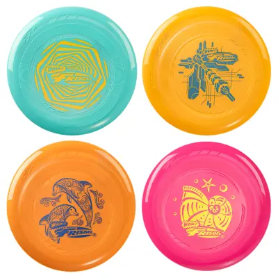Wham-O Frisbee Komplet 4 Letečih Diskov za Otroke 5+, 22.86cm – 70 g