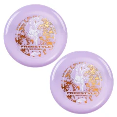 Wham-O Frisbee Freestyle Disc 160 g, 26.67 cm, trpežen in prožen PE za plažo na prostem, družinska zabava -2 pakiranja