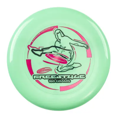 Wham-O Frisbee Freestyle Disc 160 g, 26.67 cm, trpežen in prožen PE za plažo na prostem, družinska zabava -1 paket